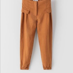 Zara linen high waisted pants.